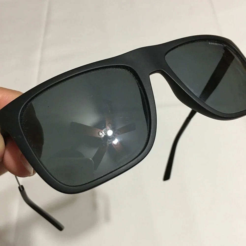 Arnette Chapinero 4261-01/81 Matte Black Frame Polarized Grey Lens Sunglasses